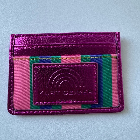 Kurt Geiger Pink and Multicolor Card Holder NWOT - Picture 3 of 4